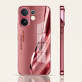 Vivo V60 5G Luxury Infinity Energy Pink Electroplated Glass Phone Back Case