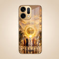 Oppo Reno 14 5G Celestial Seven Horses Gold Electroplated Glass Phone Back Case