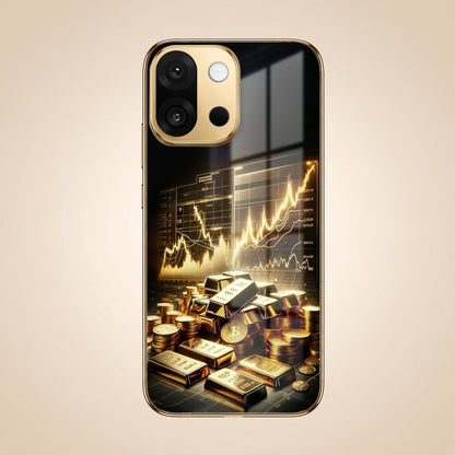 OnePlus 13s 5G Luxury Wealth Trader Gold Electroplated Glass Phone Back Case