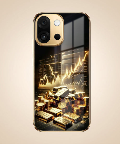 OnePlus 13s 5G Luxury Wealth Trader Gold Electroplated Glass Phone Back Case