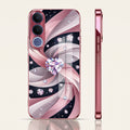 Vivo V70 FE 5G Diamond Glam Pink Electroplated Glass Phone Back Case