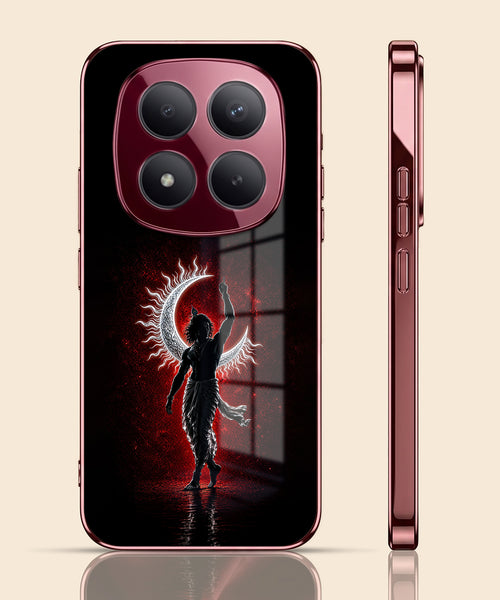 Redmi Note 15 Pro Plus 5G Crimson Divine Burgundy Electroplated Glass Back Case