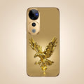 Vivo V40 Pro 5G Golden Eagle Gold Electroplated Glass Phone Back Case