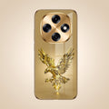 OPPO F31 Pro 5G Golden Eagle Gold Electroplated Glass Phone Back Case