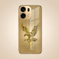 Oppo K14 Plus 5G Golden Eagle Gold Electroplated Glass Phone Back Case