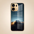 Oppo K14 Plus 5G Porsche Luxury Gold Electroplated Glass Phone Back Case
