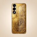 Oneplus Nord 5 5G Bitcoin Gold Electroplated Glass Phone Back Case