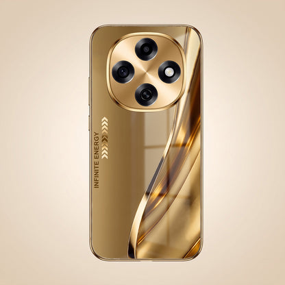 OPPO F31 Pro 5G Luxury Infinity Energy Gold Electroplated Glass Phone Case