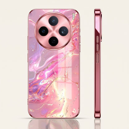 Vivo X200T 5G Pearl Aurora Pink Electroplated Glass Phone Back Case