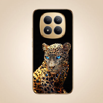 Redmi Note 15 Pro+ 5G Panther Gold Electroplated Glass Phone Back Case