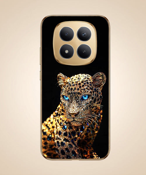Redmi Note 15 Pro+ 5G Panther Gold Electroplated Glass Phone Back Case