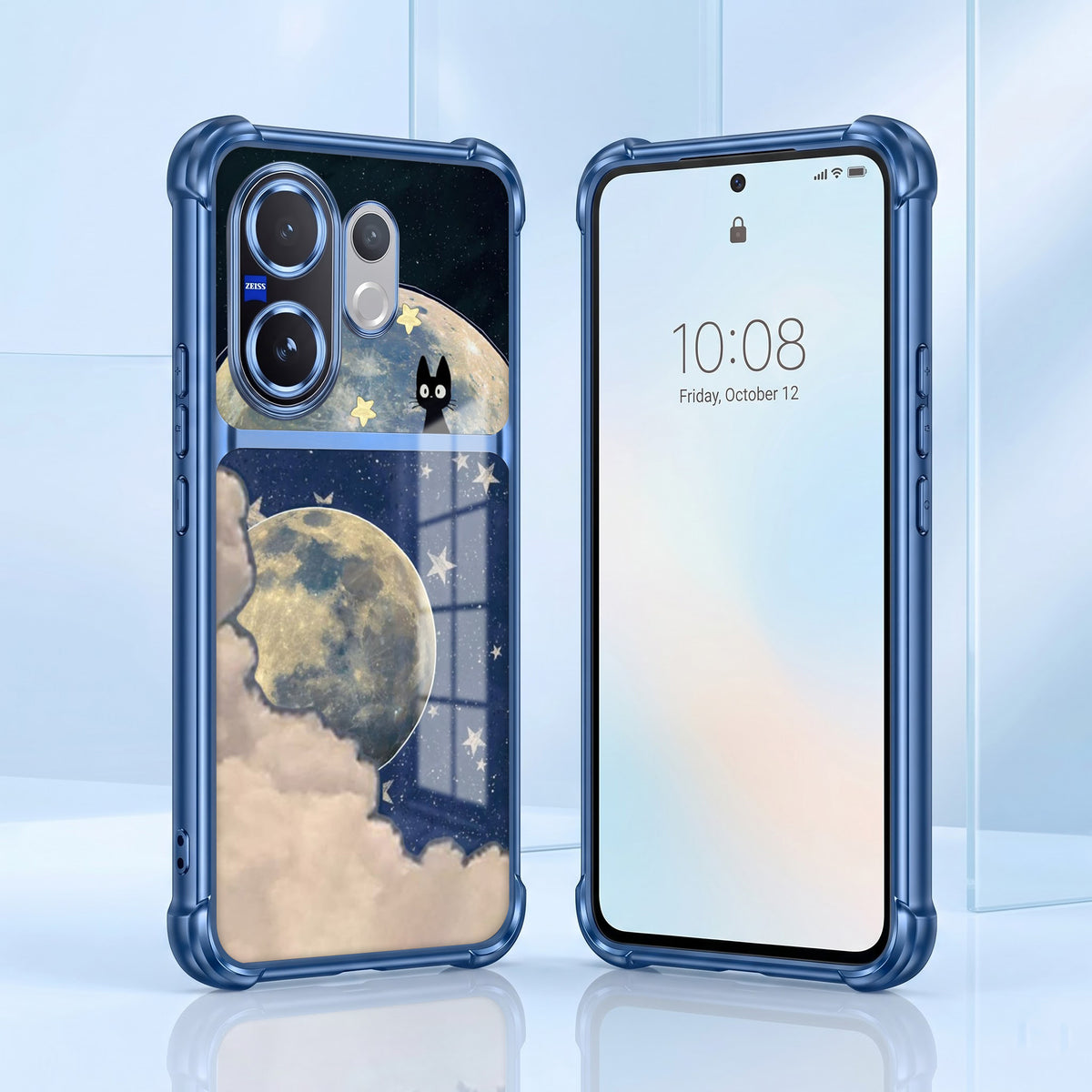 Vivo V60 5G Moonlight Galaxy Dual-Tone Transparent Airbags Case