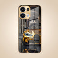 Oppo Reno 13 5G Golden BMW Gold Electroplated Glass Phone Back Case