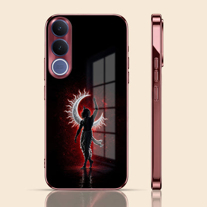 Vivo V70 FE 5G Crimson Divine Burgundy Electroplated Glass Back Case