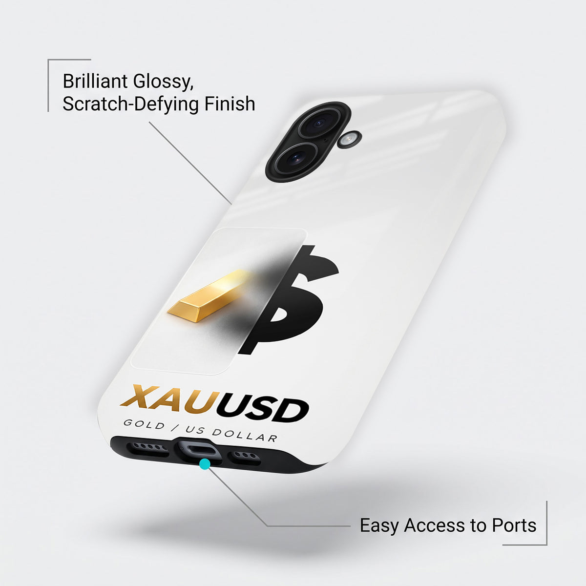 iPhone 16 5G Luxury XAU/USD Protective Case