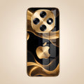 OPPO F31 Pro 5G Luxury Wave Gold Electroplated Glass Phone Back Case