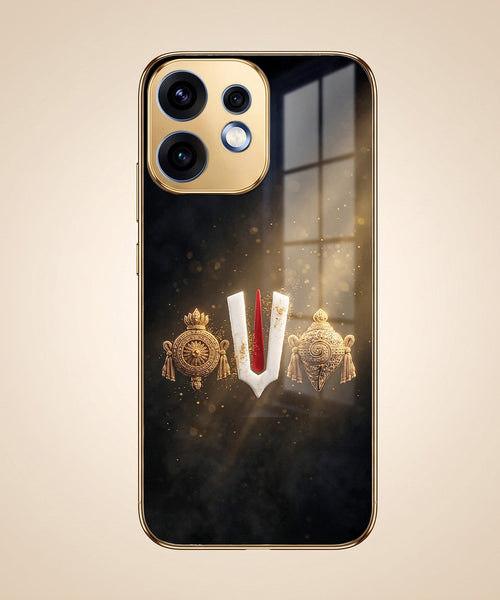 Oppo Reno 16 5G Royal Heritage Edition Gold Electroplated Glass Phone Back Case