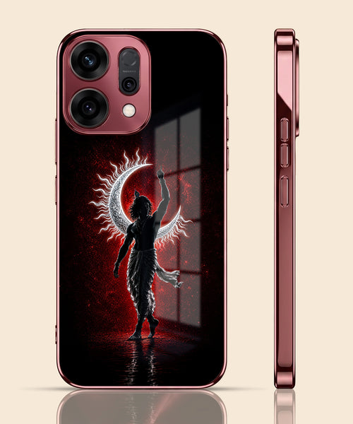 Oppo Reno 14 5G Crimson Divine Burgundy Electroplated Glass Back Case