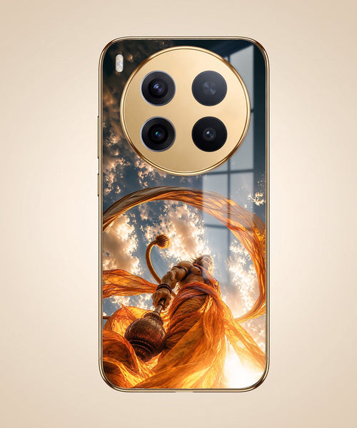 Vivo X300 Pro 5G Divine Hanuman Gold Electroplated Glass Phone Back Case