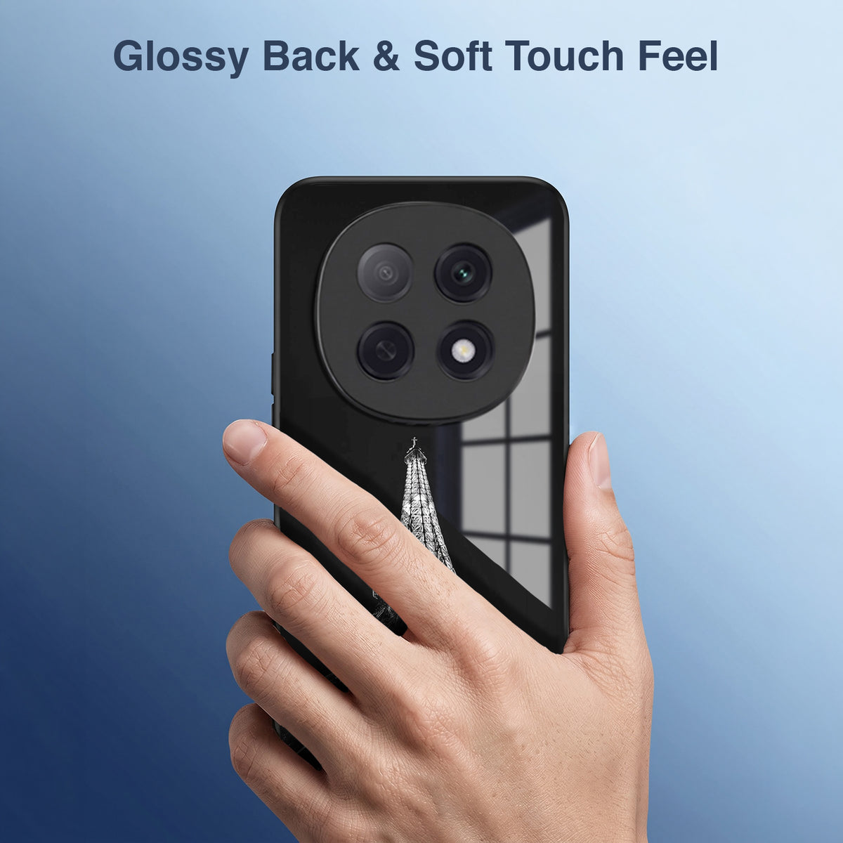Oppo F29 Pro 5G Premium Acrylic Shockproof Glass Back Case (Eiffel Tower)
