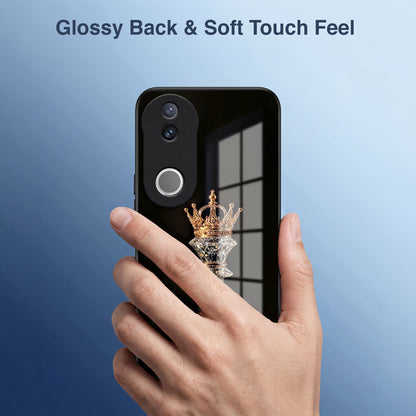 Vivo V50 5G Royal Chess King Acrylic Glass Back Case