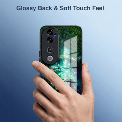 Vivo V40 Pro 5G Tiger & Panther Mystic Acrylic Glass Back Case