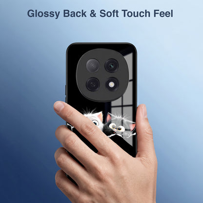 Oppo F29 Pro 5G Premium Acrylic Shockproof Glass Back Case (Cute Paws)