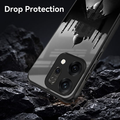 Oppo Reno 14 5G Premium Acrylic Shockproof Glass Back Case (Taj Mahal)
