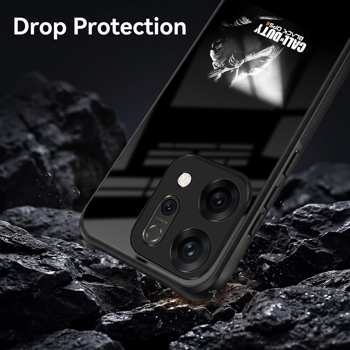 Oppo Reno 14 5G Premium Acrylic Shockproof Glass Back Case (Gamer Edition)