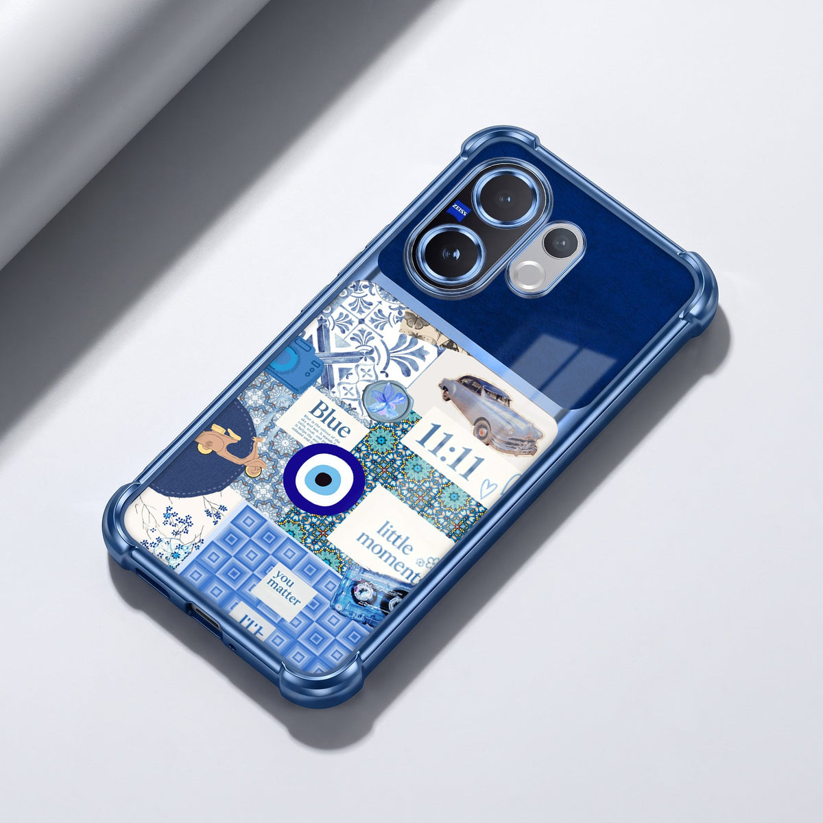 Vivo V60 5G 11:11 Lucky Vibes Dual-Tone Transparent Airbags Case