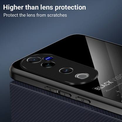 Vivo V40 Pro 5G Premium Acrylic Shockproof Glass Back Case (Tower)
