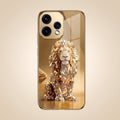 Oppo Reno 15 5G Luxury Lion Gold Electroplated Glass Phone Back Case