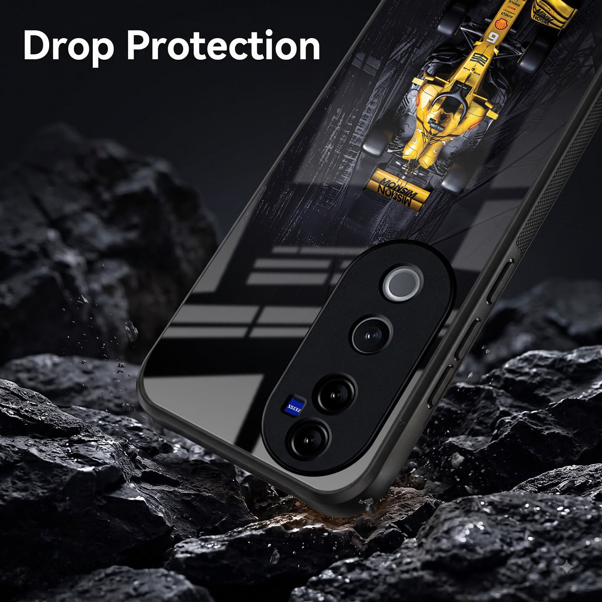 Vivo V40 Pro 5G F1 Racing Car Acrylic Glass Back Case