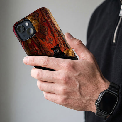 iPhone 15 5G Royal Black Panther Protective Case