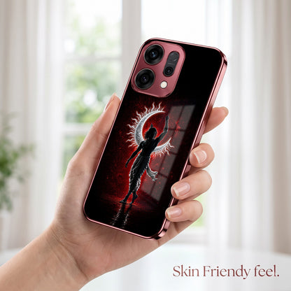 Oppo Reno 14 5G Crimson Divine Burgundy Electroplated Glass Back Case