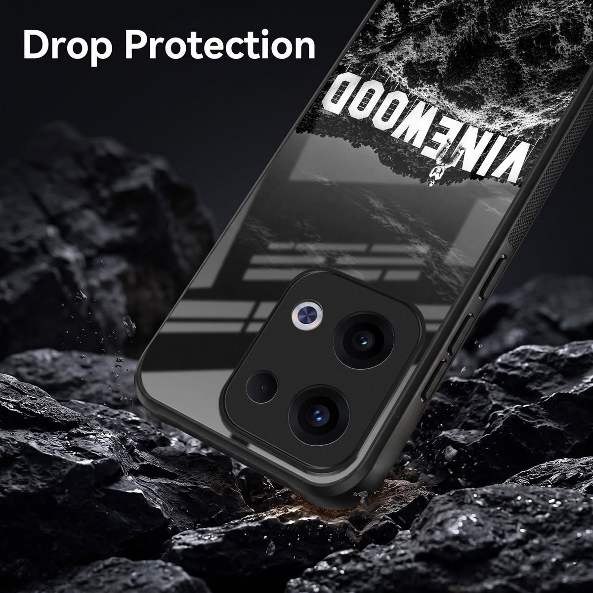 Oppo Reno 13 5G Premium Acrylic Shockproof Glass Back Case (Vinewood)