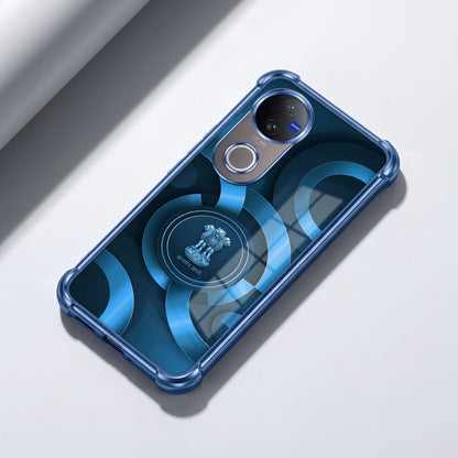 Vivo V50 5G Blue Emblem Airbags Printed Back Case