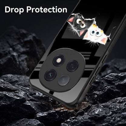 Oppo F29 Pro 5G Premium Acrylic Shockproof Glass Back Case (Cute Paws)