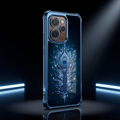 Oppo Reno 15 Pro Mini 5G Premium Peacock Feather Airbags Printed Back Case