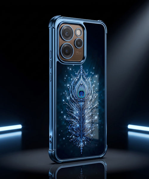 Oppo Reno 15 Pro Mini 5G Premium Peacock Feather Airbags Printed Back Case