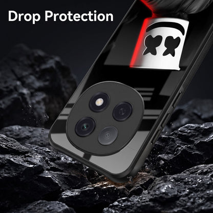 Oppo F29 Pro 5G Premium Acrylic Shockproof Glass Back Case (Mask Dark)