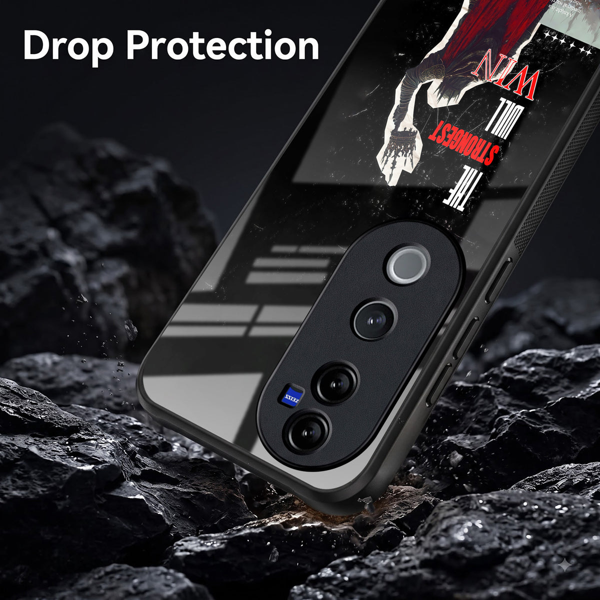 Vivo V40 Pro 5G The Strongest Will Win Acrylic Glass Back Case