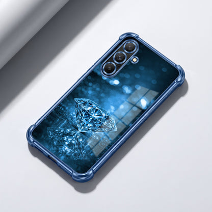 Samsung Galaxy A36 5G Blue Diamond Airbags Printed Back Case