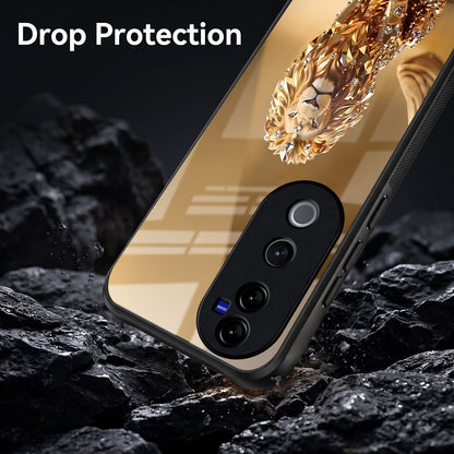 Vivo V40 Pro 5G Luxury Lion Acrylic Glass Back Case