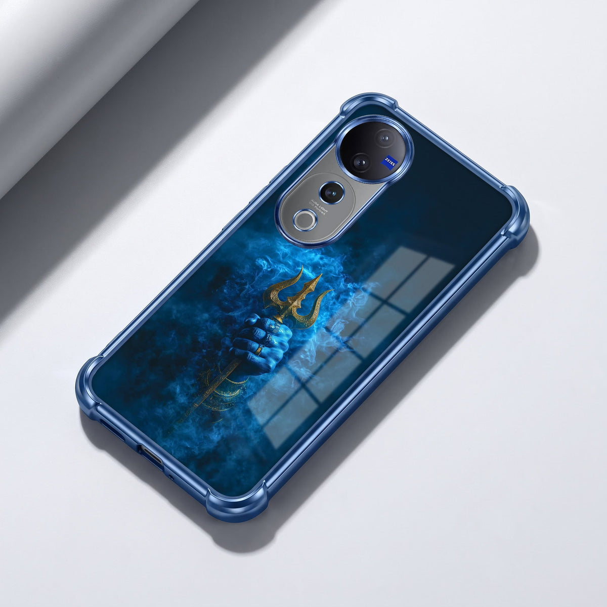 Vivo V40 Pro 5G Premium Golden Trishul Airbags Printed Back Case