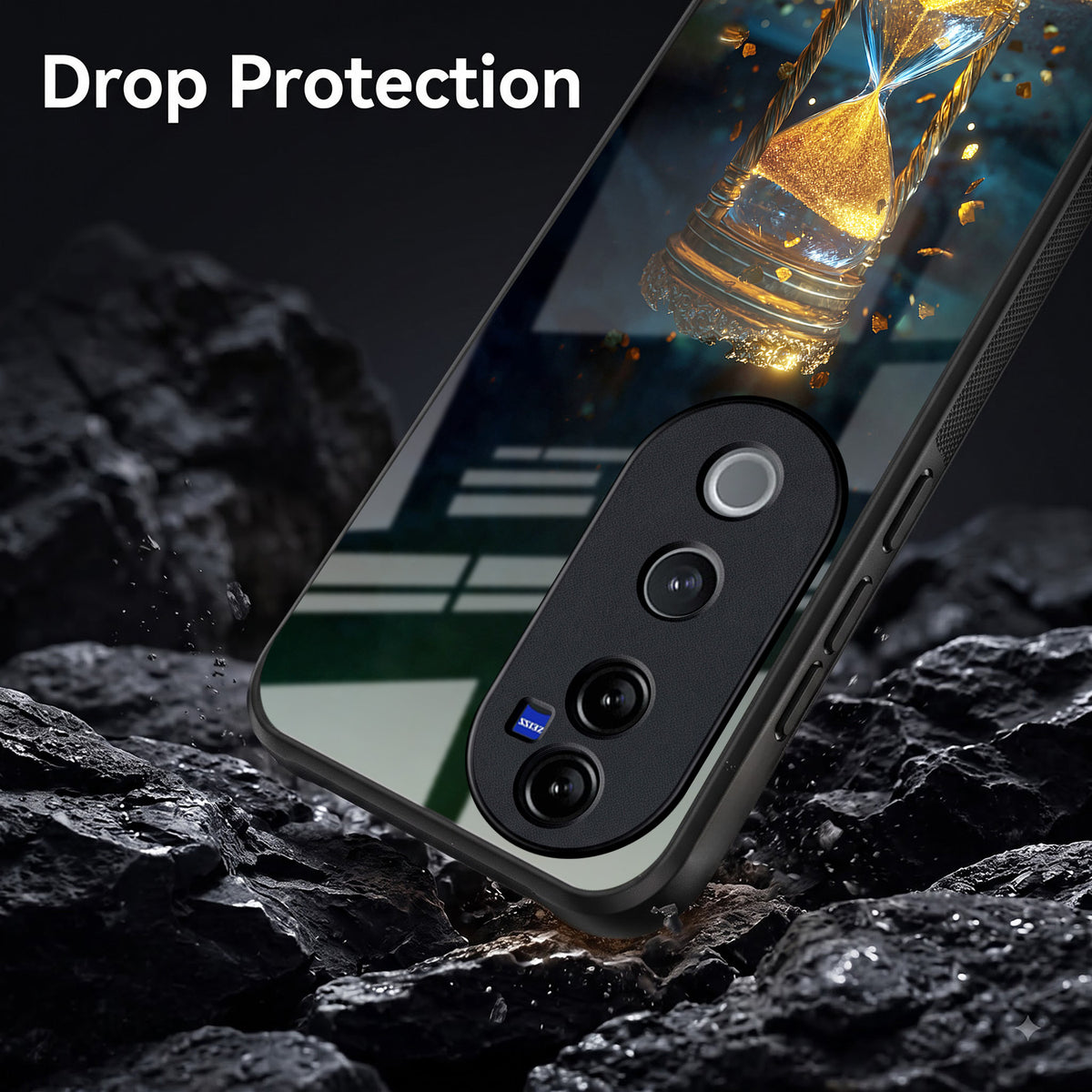Vivo V40 Pro 5G Golden Hour Glass Acrylic Glass Back Case