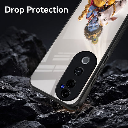 Vivo V40 Pro 5G Bal Krishna Blessings Acrylic Glass Back Case