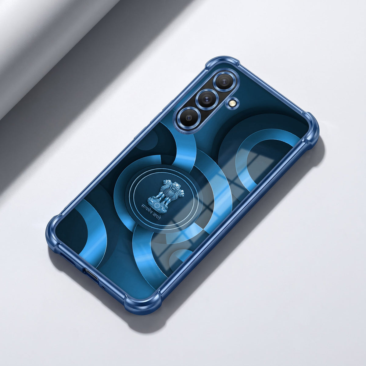Samsung Galaxy A56 5G Blue Emblem Airbags Printed Back Case