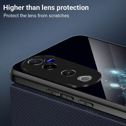 Vivo V40 Pro 5G Premium Acrylic Shockproof Glass Back Case (Meditation)