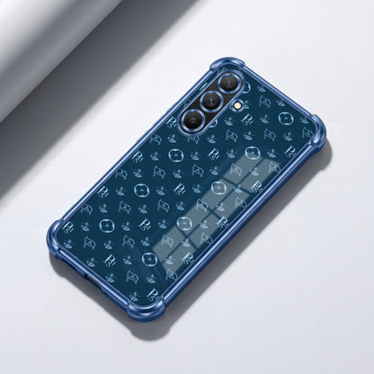 Samsung Galaxy A56 5G Luxury Monogram Blue Airbags Printed Back Case